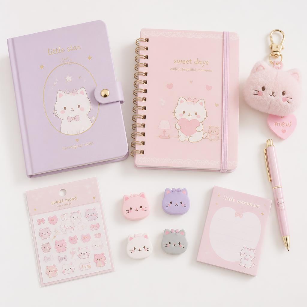 Kit Gatinhos Kawaii